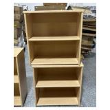 Pair Wood Organizer Shelves - 2ft wide
