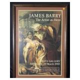 This is a vintage poster for the 1983 James Barry