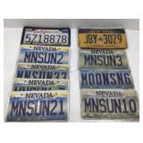 Approx 14  Vtg license plates from asst. states