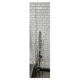 Collection of fishing rods, some missing parts,