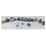 Box lot of 13 small and intricate decorative