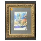 This artwork is a watercolor print by artist