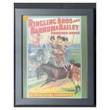Small framed poster of Ringling, Brothers and