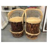 Pair Bar Height Equipale Chairs