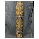 This handcrafted Polynesian style tiki mask is