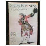 This is a vintage poster titled show business