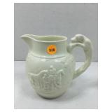 Medium size Wedgwood, pitcher in creamy white