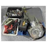 Pallet of Tools, Castors, Floor mats and more