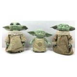 Set of three Hasbro, Star Wars Grogu talking
