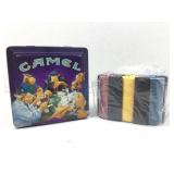 Tin metal box advertising Joe Camel with