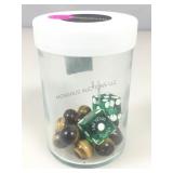The D Casino Numbered Dice & 13 Polished Tigerï¿½s