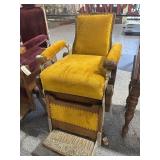 Antique 1920ï¿½s Koken Hydraulic Barber Chair - as