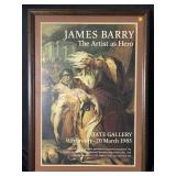 This is a vintage poster for the 1983 James Barry