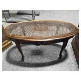 Vtg Louis XIV Style Coffee Table with Glass Top