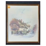 This framed Douglas E West watercolor print