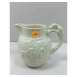 Medium size Wedgwood, pitcher in creamy white