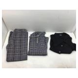 Vtg Clothing. Polyester Plaid Front Pocket Pants.