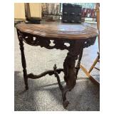 Antique Louis XVI Style D-Table Hall Side Table