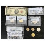 Bag Of Collectible Coins & Curreency, See Photos