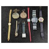8 Quartz Watches Incl. Elgin, Bulova & More