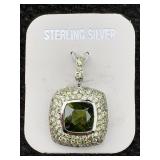 Sterling Silver Pendant W/tag, Tw 6.8g, Sz 1ï¿½in