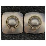 Sterling Silver Earrings, Tw 14.2g, Sz 1in Tall