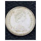 50% Silver 1971 Canadian Dollar, Tw 23.1g