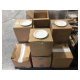 13 cases of Continental white plates, Approx 30