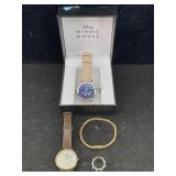 2 Disney Quartz Watches Incl. Bracelet & Ring, Not