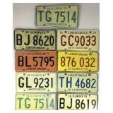 1960ï¿½s/70ï¿½s Illinois Metal License Plates. 9