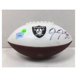 Oakland raiders autographed football