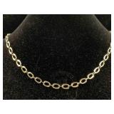 Sterling Silver Necklace, Tw 13.6g, Sz 18in Long