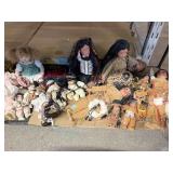 Indian porcelain dolls and more. Tallest approx
