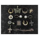 Sterling Jewelry Incl. Earrings, Pendants, Tw 27g