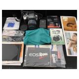 Canon Eos Rebel Xt Camera W/18-55mm Lens & More