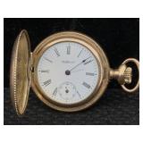 Vtg Waltham Gold-plated Wind-up Watch, Sz Os,