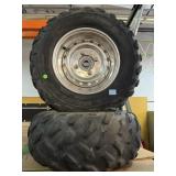 2-Dunlop KT195 tires, AT25x10-12 w/rims
