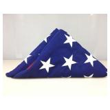US 50 Star Interment Folded Flag
