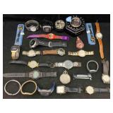 Large Collection Of Quartz Watches Incl. Ologi,