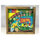 Vtg Williams Star Pool Pinball Machine Back