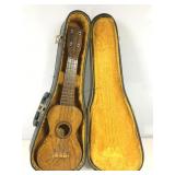 Vtg Ukulele in Case. Unknown Maker