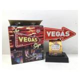 Miniature Lighted Las Vegas Sign In Original Box