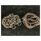 2 Sterling Silver Necklaces, Tw 23.4g, Sz 36in