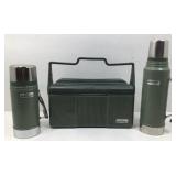 Vtg Stanley Aladdin Lunch Box Cooler and Thermos