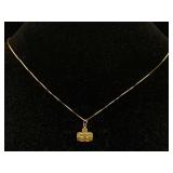14K Gold Necklace w/pendant 2.1g TW - Desert Inn