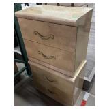 2 nightstands w/drawers, approx 24x14x22in