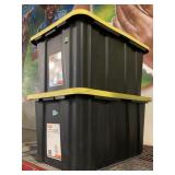 2 HDK 27 Gallon Touch Totes. Approx 28x20x15