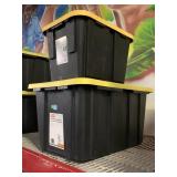 2 Gallon Totes. Biggest Approx 28x20x15 inches.