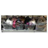 4 Storage Containers Full of Clothes. Some New.