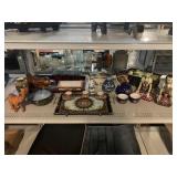 Asian Style Decor, Tea Set, Wood Elephant, and